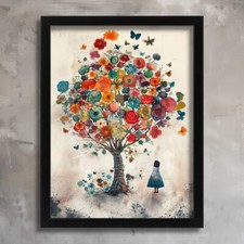 Floral Tree of Life Wall Art