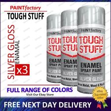 3x Enamel Silver Gloss Tough