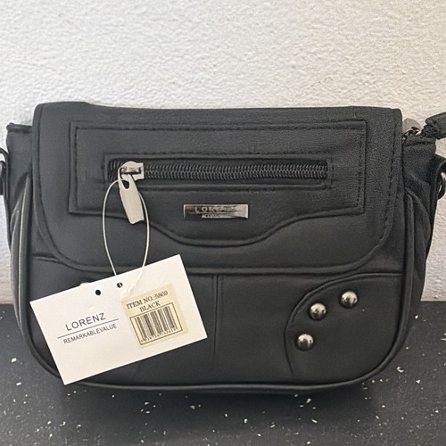 Lorenz black faux leather - lorenz,