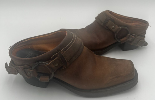 Frye belted harness mules - frye,