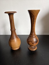 Pair turned wood - pair, of