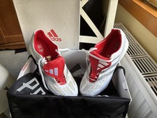 adidas Predator Precision FG Remake White Football Cleats UK 9.5 