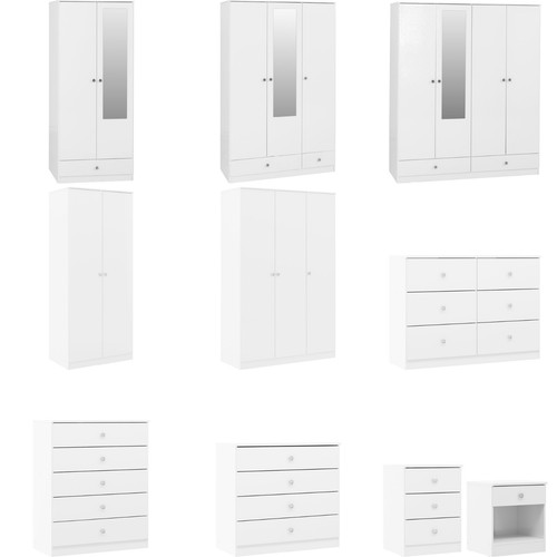 Denver white gloss bedroom - gloss,
