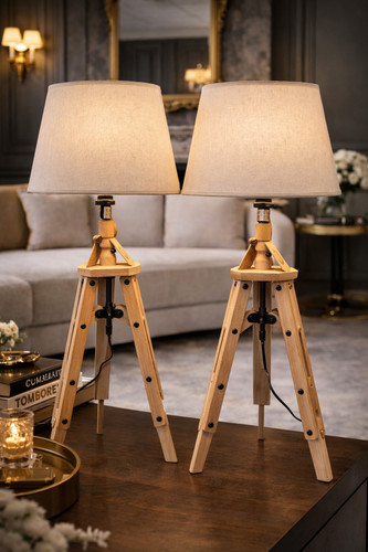 Table lamp tripod pair - tripod, of