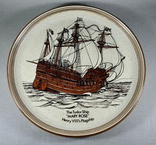 VINTAGE PURBECK POTTERY COLLECTORS PLATE MARY ROSE