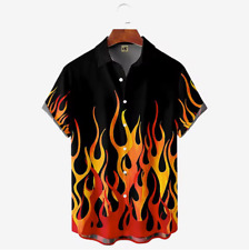 Mens Button Down Shirts Fire