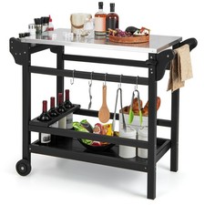 Movable Outdoor Black Dining