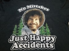 Bob Ross Shirt Adult Medium