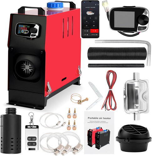 Red portable 12v 8kw night - 8kw,