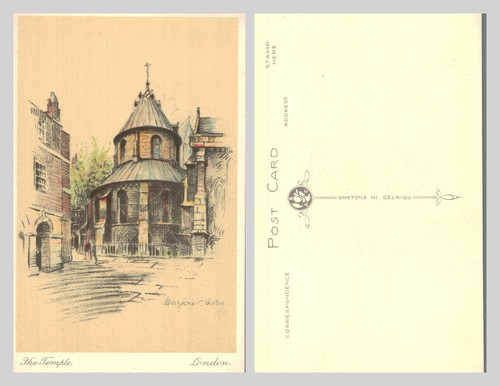 Vintage postcard the - -, temple