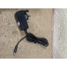 FW LPS18-120-1000-3 Power Adapter Charger Black 12Volt 1Amp UK Plug Wall Mounted