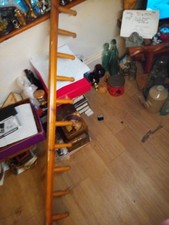 Solid Pine Wood Coat Hanging Rail 52 Inches Long Rustic Coat Rack