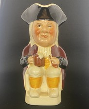 Tony Wood Vintage Toby Jug Ceramic Porcelain Rare Red Coat