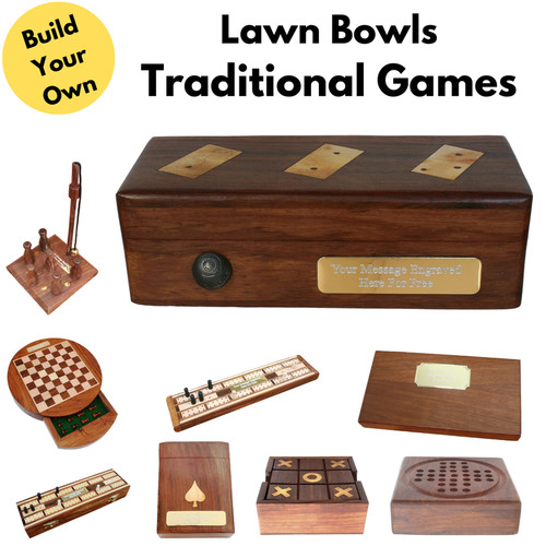 Lawn bowls traditional - lawn, wooden