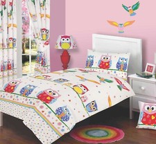 Single bed owl love duvet - bed,