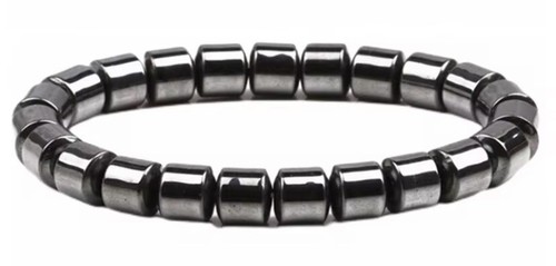Black hematite bracelet bangle - hematite,