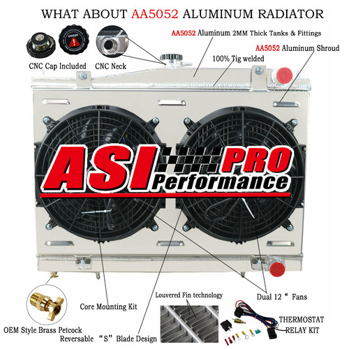 Row radiator shroud - 3, fan