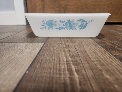 Vintage glasbake blue thistle - vintage,