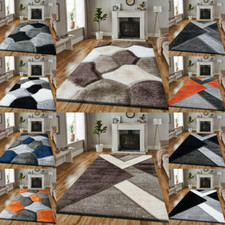 Thick Large Shaggy Rugs Non