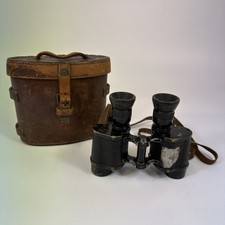 French Huet Paris 6x 24 Postbellium Binoculars And Leather Case