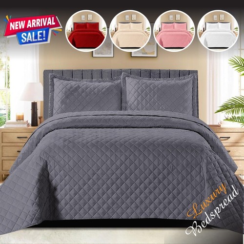 Quilted bedspread bed throw - bedspread,