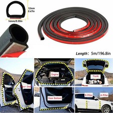 Universal Automotive Door Seal Strip D-Shape Self-Adhesive Weather Stripping