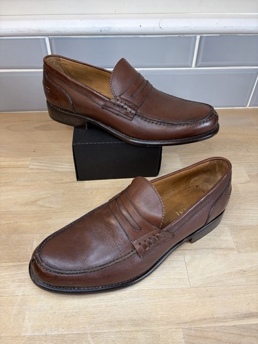 Pollini brown leather penny - leather,
