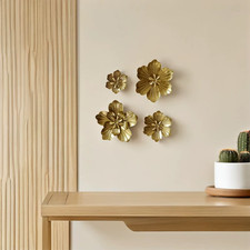 4pcs metal flower - 4pcs,