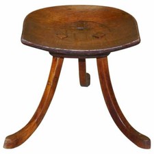 FULLY RESTORED LIBERTY'S LONDON THEBES STOOL L WYBURD ORIGINAL ANTIQUE VICTORIAN