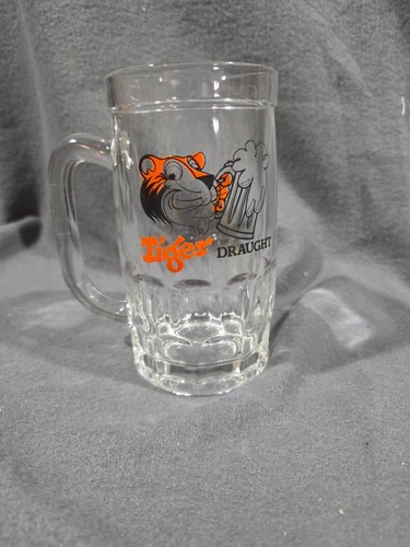 Tiger draught glass beer mug - tiger,