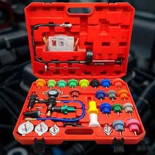 34pcs Radiator Cooling System Pressure Tester Coolant Purge Refill Vacuum Kit