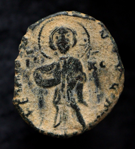 Byzantine follis jesus - vf,