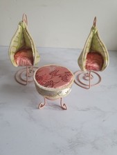 Manhattan Toy Company Doll / Fairy House Furniture 2005 RARE Chair Footstool