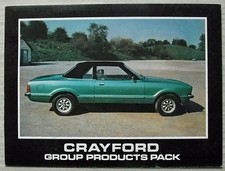 CRAYFORD Cortina Mk IV Convertible Group Products Pack Folder Wallet c1978?