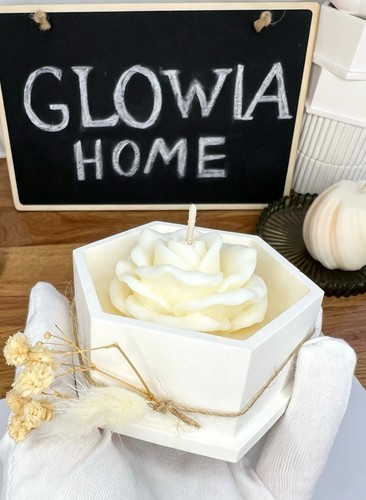 Handmade hexagon candle with - handmade,