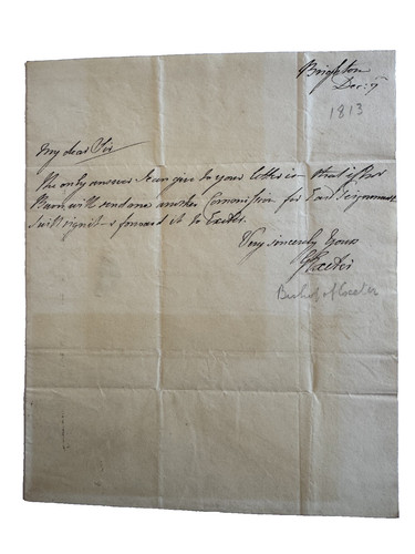 Bishop exeter 1813 signed - of,
