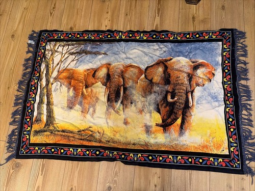 Vintage elephant throw - elephant,