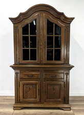 DRESSER Oak Veneer Glass Door