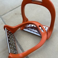 Horse Riding Stirrup NonSlip Pad Equestrian Aluminum Saddle With Painting P4B2