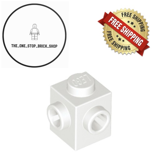Lego white brick - modified, 1x1