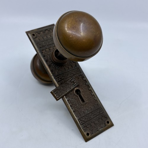 Vintage brass door knobs - vintage,