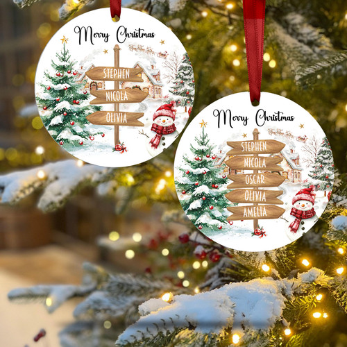 Personalised christmas bauble - christmas,