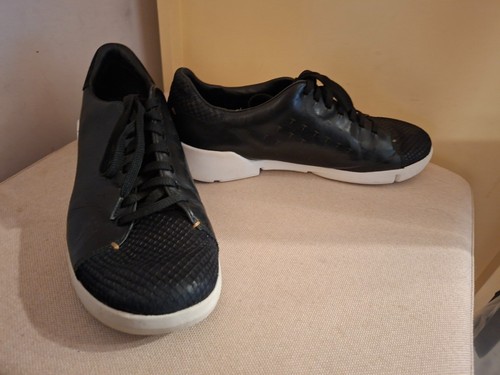 Clarks black and white - clarks, leather