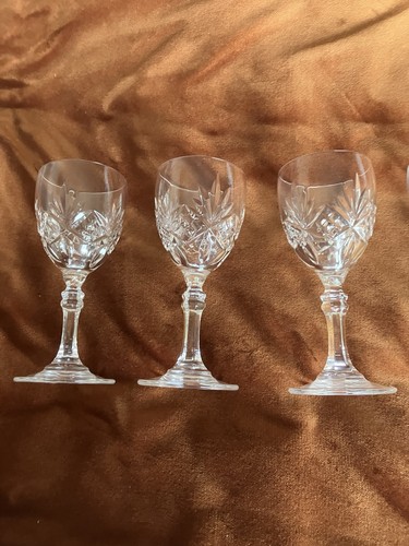 Matching cut glass sherry - 5,
