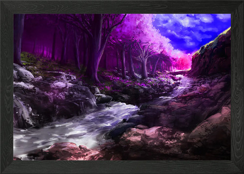 Beautiful river framed wall - framed,