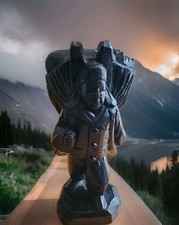 Wooden Figurine Oriental Man