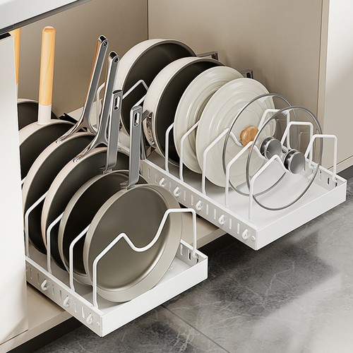 Adjustable cookware storage - adjustable,