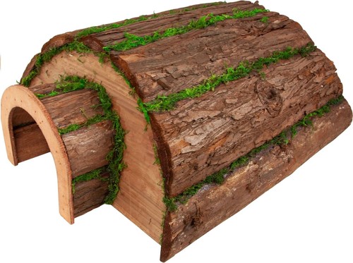 Natural bark and moss hedgehog - natural,