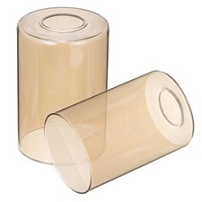 6 x 4 Inch Clear Amber Glass