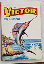The Victor Book for Boys Annual 1968 Vintage Hardback Book - Unclipped